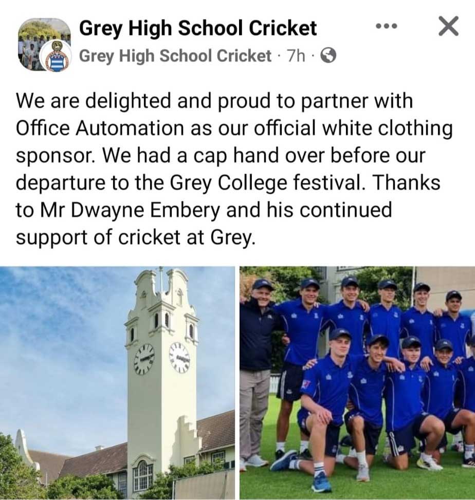 Image of Grey High School in their clothing